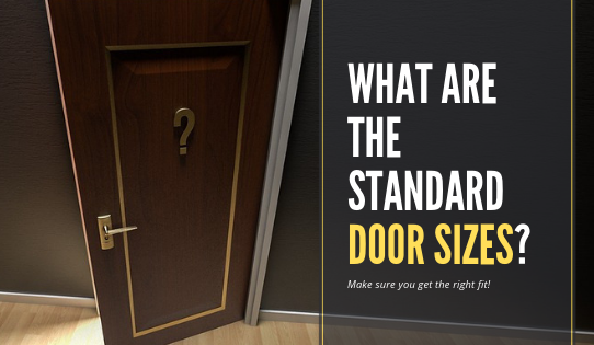 Standard doors sizes from the most popular doors